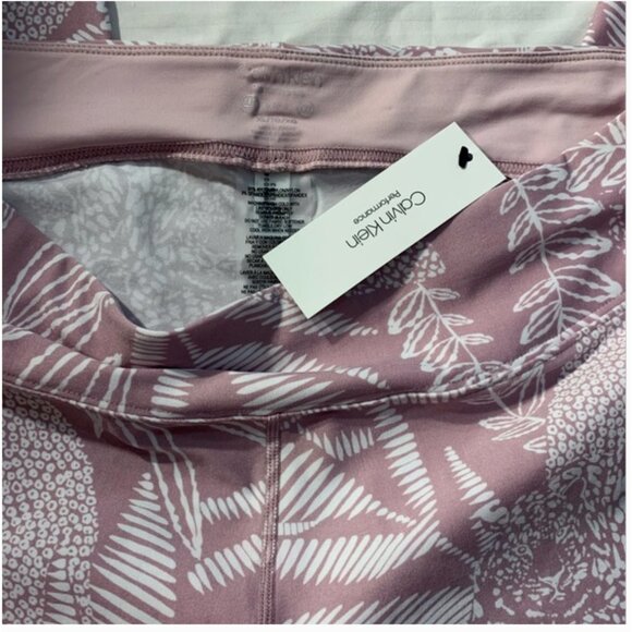 New Calvin Klein Cropped Leggings Palm Print Size XL - Picture 4 of 10